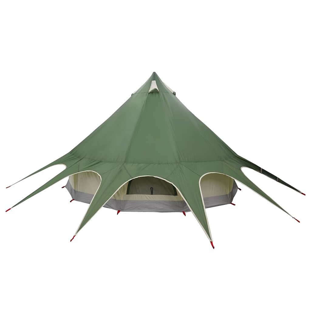 vidaXL Σκηνίτσα Teepee με στέγη Πράσινο και Γκρι 600 x 600 x 347 εκ