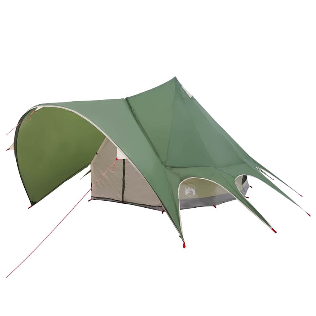 vidaXL Σκηνίτσα Teepee με στέγη Πράσινο και Γκρι 600 x 600 x 347 εκ