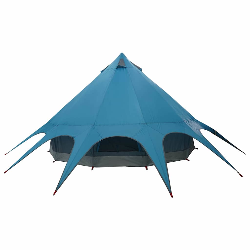 vidaXL Σκηνίτσα Teepee με στέγη Μπλε και Γκρι 600 x 600 x 347 εκ