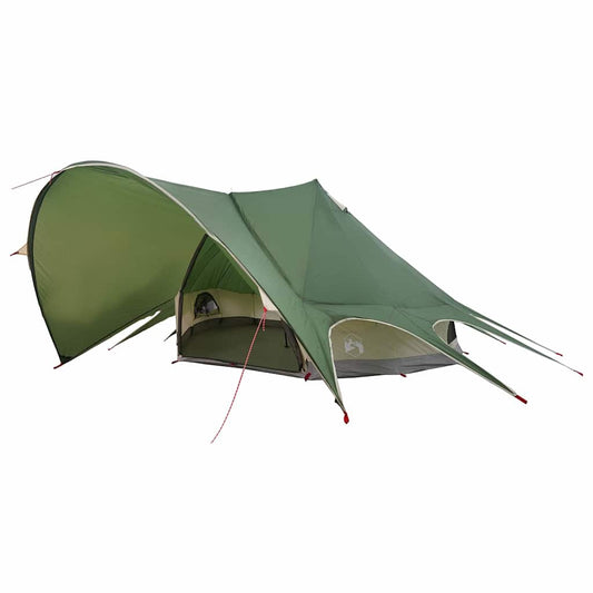vidaXL Σκηνίτσα Teepee με στέγη Πράσινο και Γκρι 600 x 600 x 347 εκ