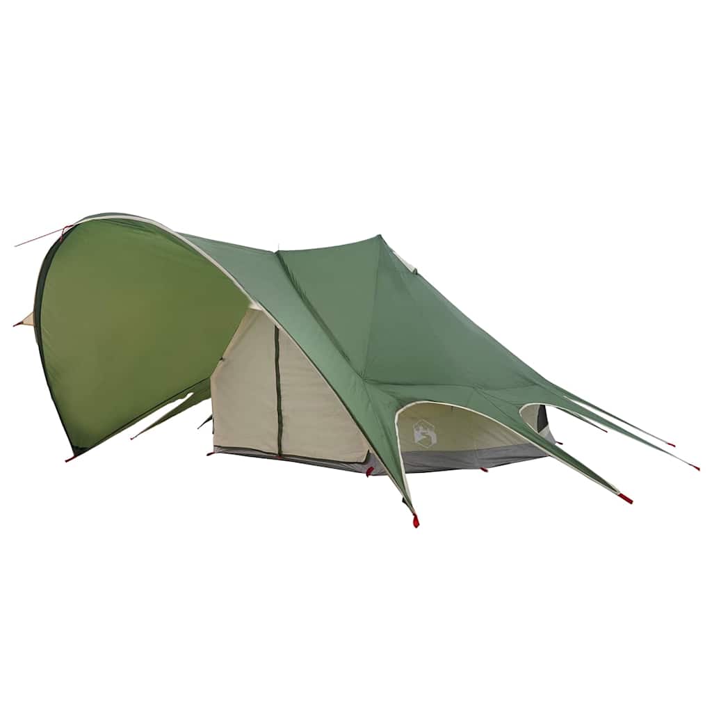 vidaXL Σκηνίτσα Teepee με στέγη Πράσινο και Γκρι 600 x 600 x 347 εκ