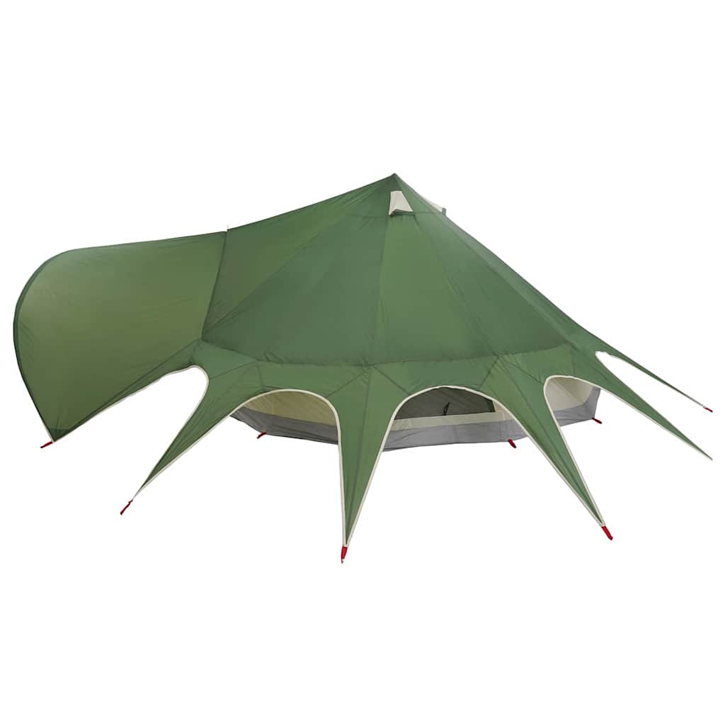 vidaXL Σκηνίτσα Teepee με στέγη Πράσινο και Γκρι 600 x 600 x 347 εκ
