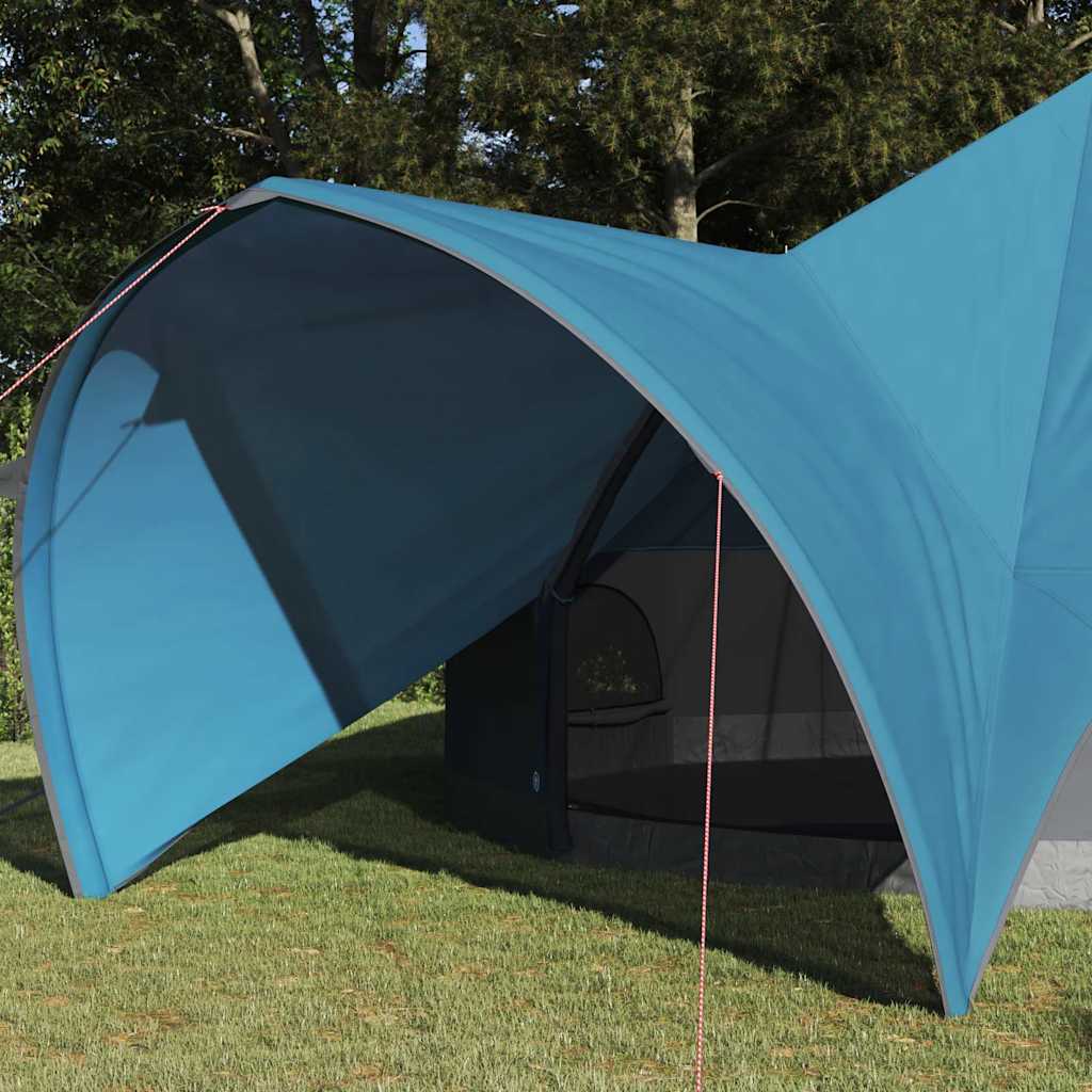 vidaXL Σκηνίτσα Teepee με στέγη Μπλε και Γκρι 600 x 600 x 347 εκ