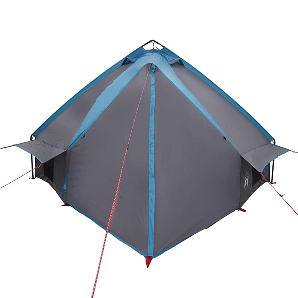 vidaXL Σκηνίτσα Teepee με στέγη Μπλε και Γκρι 490 x 410 x 210 εκ.