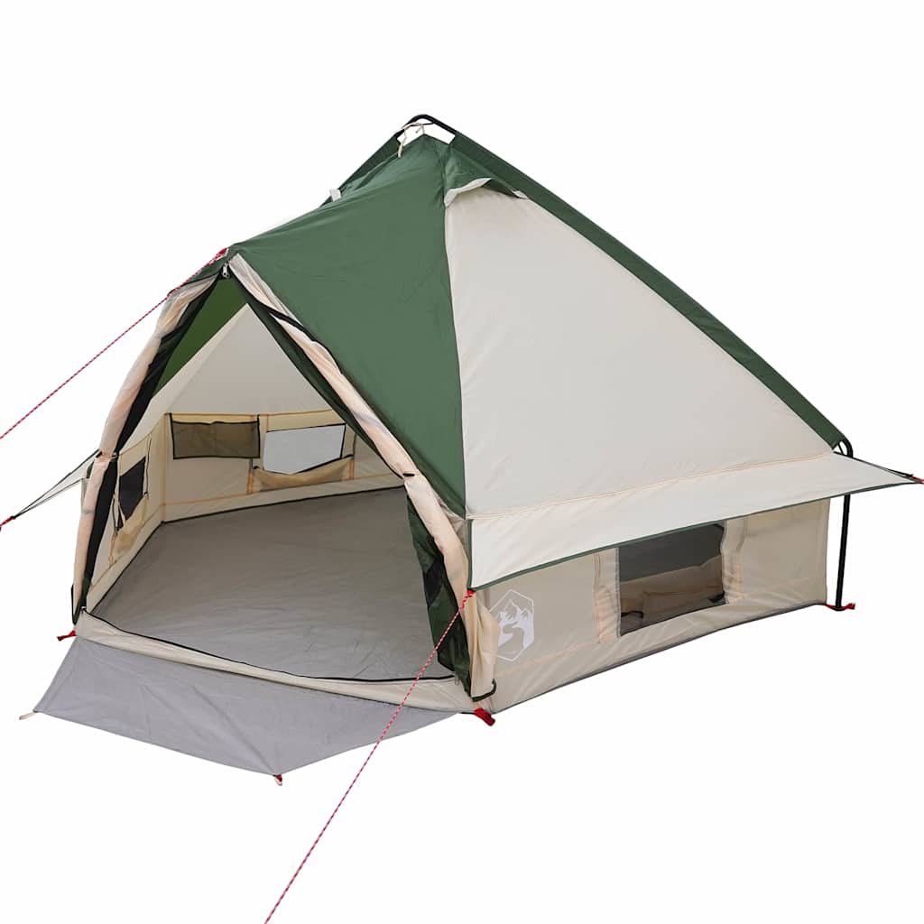 vidaXL Σκηνίτσα Teepee με στέγη Πράσινο και Γκρι 490 x 410 x 210 εκ.