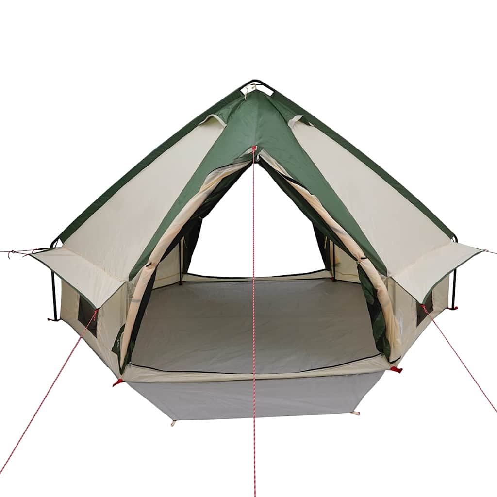 vidaXL Σκηνίτσα Teepee με στέγη Πράσινο και Γκρι 490 x 410 x 210 εκ.