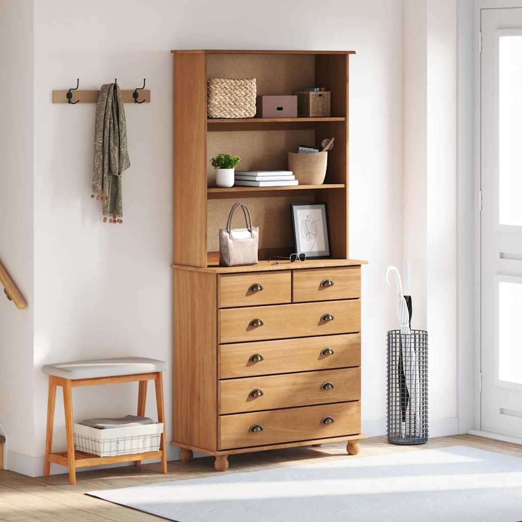vidaXL Κλουβί ASKIM Κερί Μέλι 91 x 40 x 200,5 εκ Στερεά ξυλεία πεύκου