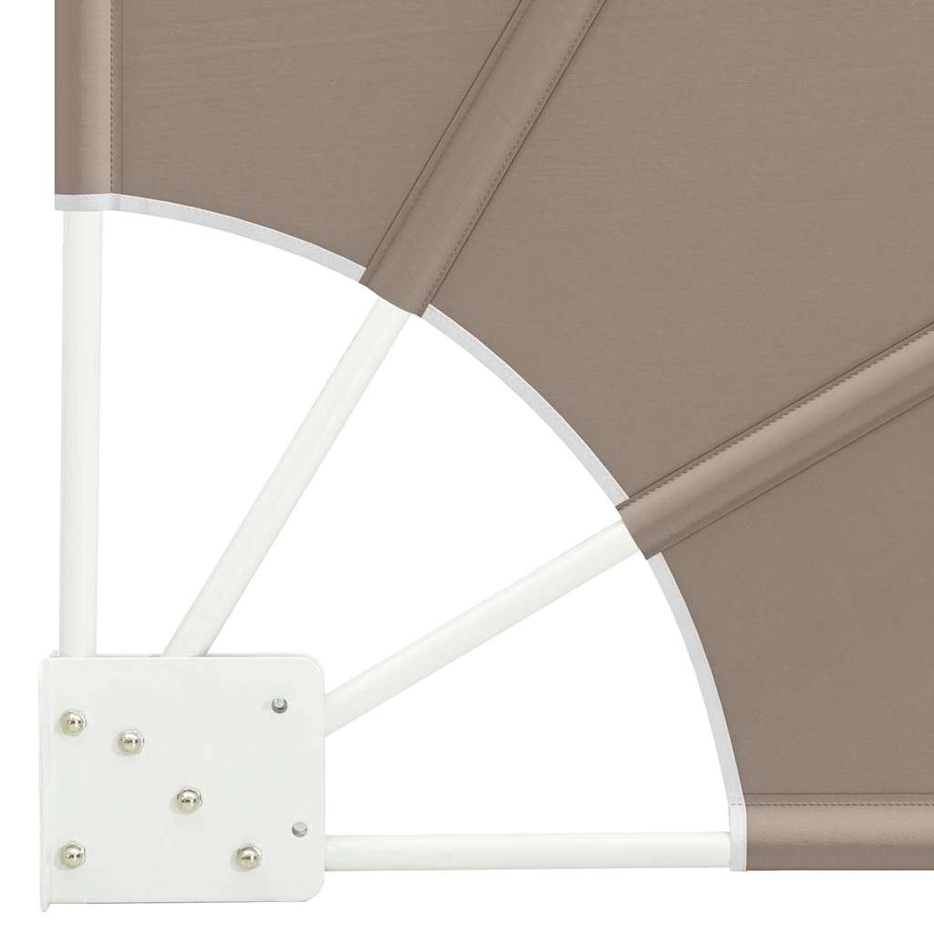 vidaXL Αδιάφανο σκίαστρο μπαλκονιού Taupe 115 x 115 εκ Πολυεστέρας