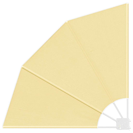 vidaXL Αδιάφανο σκίαστρο μπαλκονιού Άμμος 115 x 115 εκ Πολυεστέρας