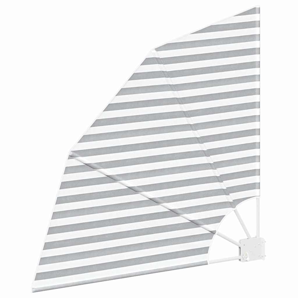 vidaXL Αδιάφανο σκίαστρο μπαλκονιού Γκρι και Λευκό 115 x 115 εκ