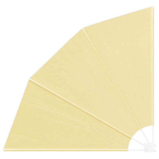 vidaXL Αδιάφανο σκίαστρο μπαλκονιού Άμμος 160 x 160 cm Πολυεστέρας