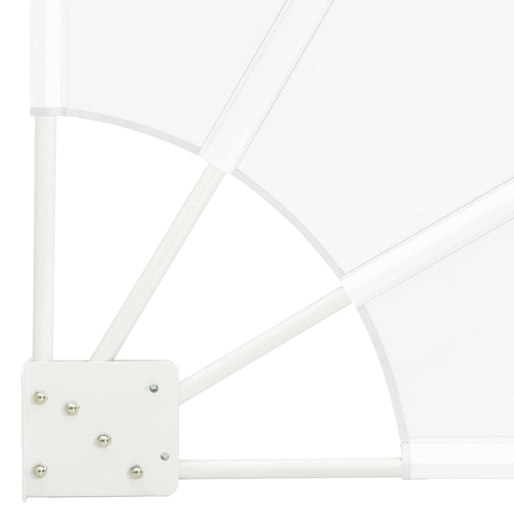 vidaXL Αδιάφανο σκίαστρο μπαλκονιού Λευκό 160 x 160 cm Πολυεστέρας