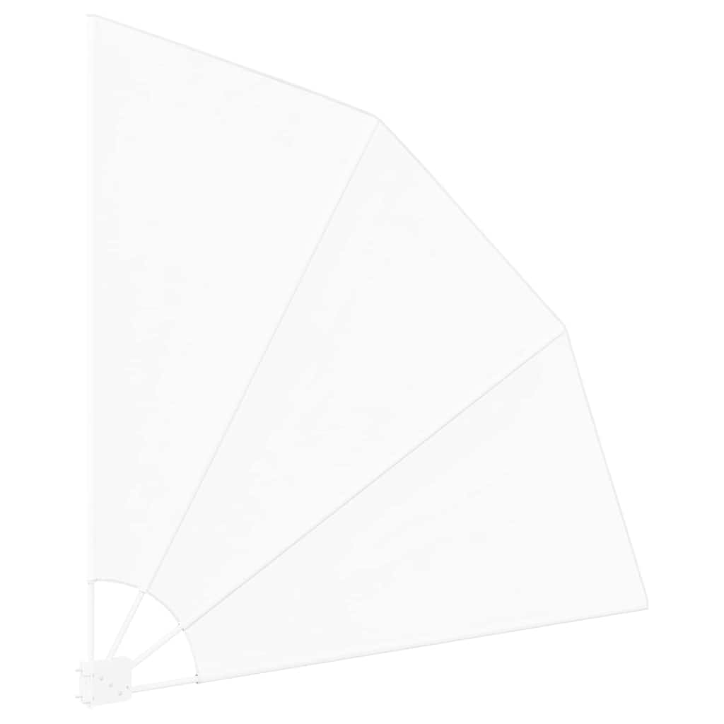 vidaXL Αδιάφανο σκίαστρο μπαλκονιού Λευκό 160 x 160 cm Πολυεστέρας