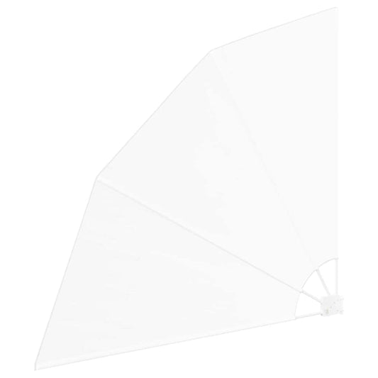 vidaXL Αδιάφανο σκίαστρο μπαλκονιού Λευκό 160 x 160 cm Πολυεστέρας