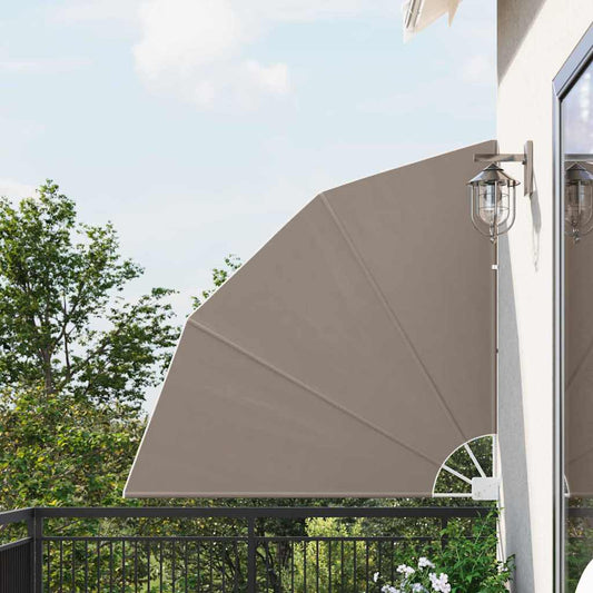 vidaXL Αδιάφανο σκίαστρο μπαλκονιού Taupe 140 x 140 cm Πολυεστέρας