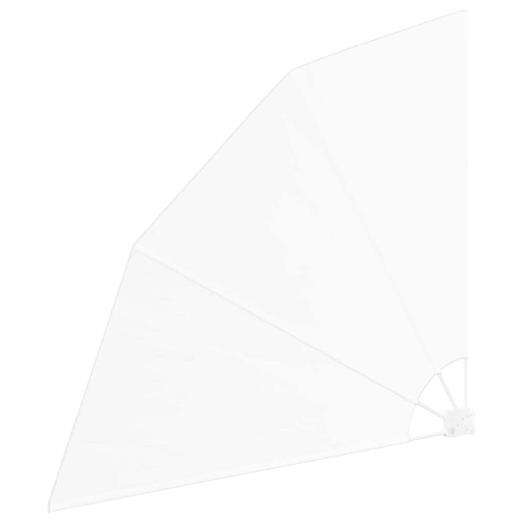 vidaXL Αδιάφανο σκίαστρο μπαλκονιού Λευκό 140 x 140 cm Πολυεστέρας