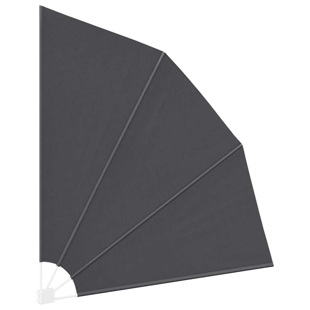 vidaXL Αδιάφανο σκίαστρο μπαλκονιού Μαύρο 210 x 210 cm Πολυεστέρας