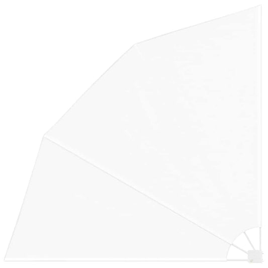 vidaXL Αδιάφανο σκίαστρο μπαλκονιού Λευκό 210 x 210 cm Πολυεστέρας