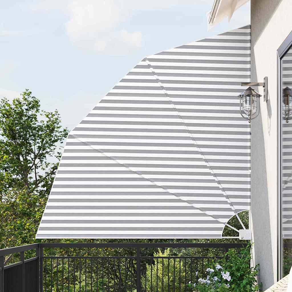 vidaXL Αδιάφανο σκίαστρο μπαλκονιού Γκρι και Λευκό 210 x 210 cm