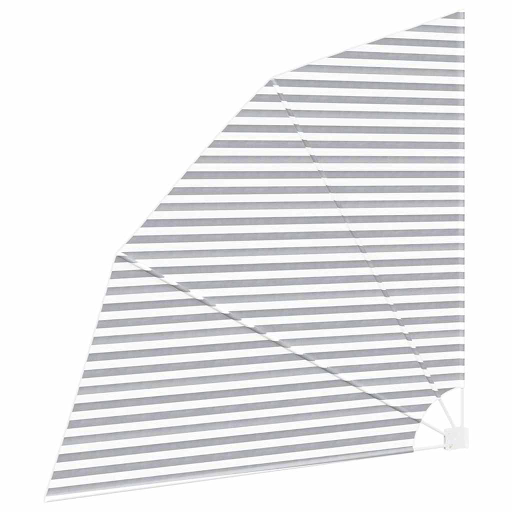vidaXL Αδιάφανο σκίαστρο μπαλκονιού Γκρι και Λευκό 210 x 210 cm