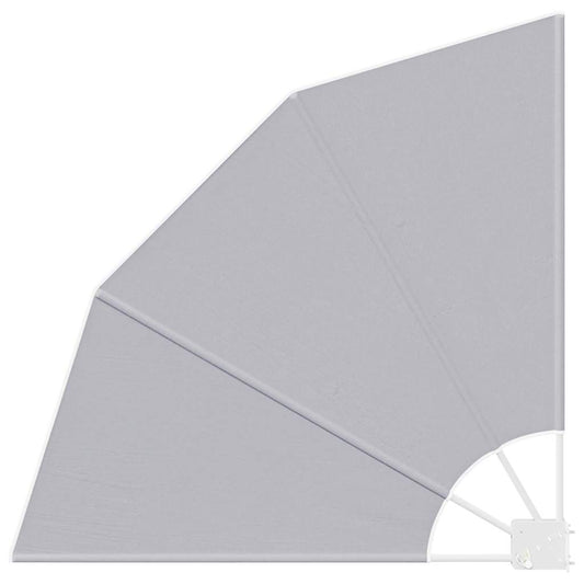 vidaXL Αδιάφανο σκίαστρο μπαλκονιού Γκρι 115 x 115 εκ Πολυεστέρας