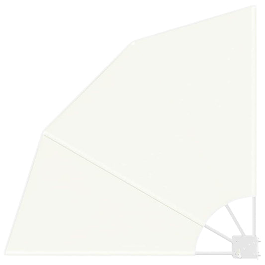 vidaXL Αδιάφανο σκίαστρο μπαλκονιού Κρεμ 115 x 115 εκ Πολυεστέρας