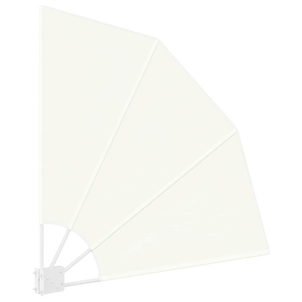 vidaXL Αδιάφανο σκίαστρο μπαλκονιού Κρεμ 115 x 115 εκ Πολυεστέρας