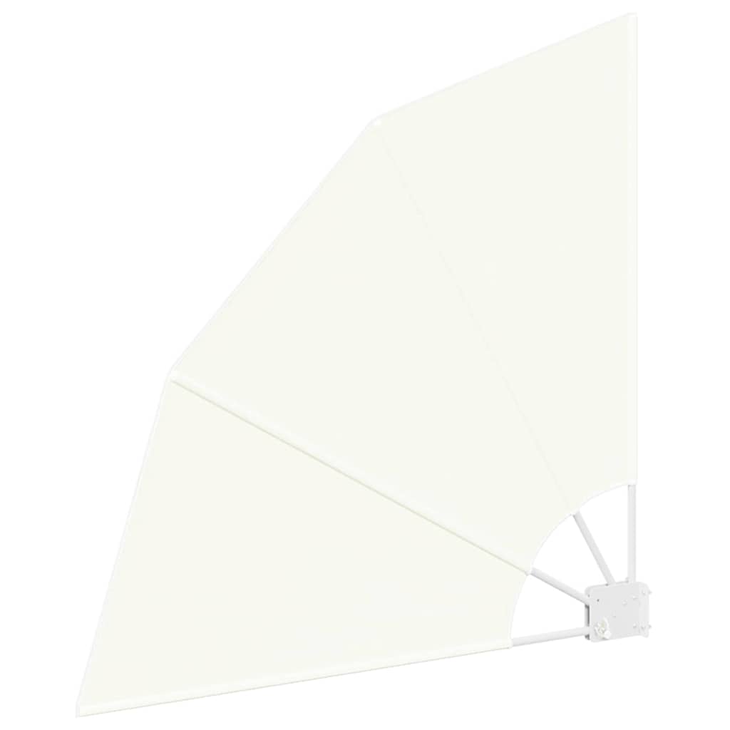 vidaXL Αδιάφανο σκίαστρο μπαλκονιού Κρεμ 115 x 115 εκ Πολυεστέρας