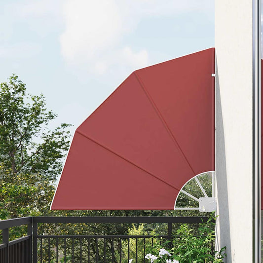 vidaXL Αδιάφανο σκίαστρο μπαλκονιού Τερακότα 115 x 115 εκ Πολυεστέρας