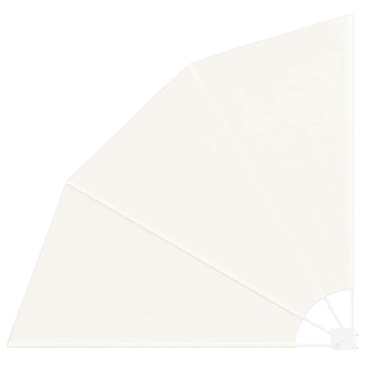 vidaXL Αδιάφανο σκίαστρο μπαλκονιού Κρεμ 160 x 160 cm Πολυεστέρας