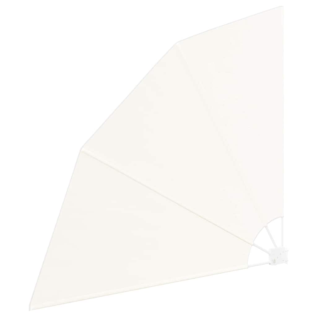 vidaXL Αδιάφανο σκίαστρο μπαλκονιού Κρεμ 160 x 160 cm Πολυεστέρας