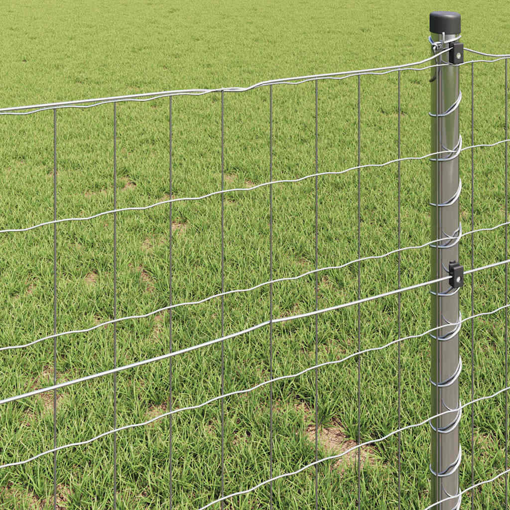 vidaXL Φράκτης Euro 0.6x10 μ Γαλβανισμένος χάλυβας