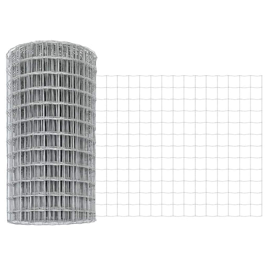 vidaXL Ευρωπαϊκός Φράκτης 0.6x25 μ Γαλβανισμένο Ατσάλι