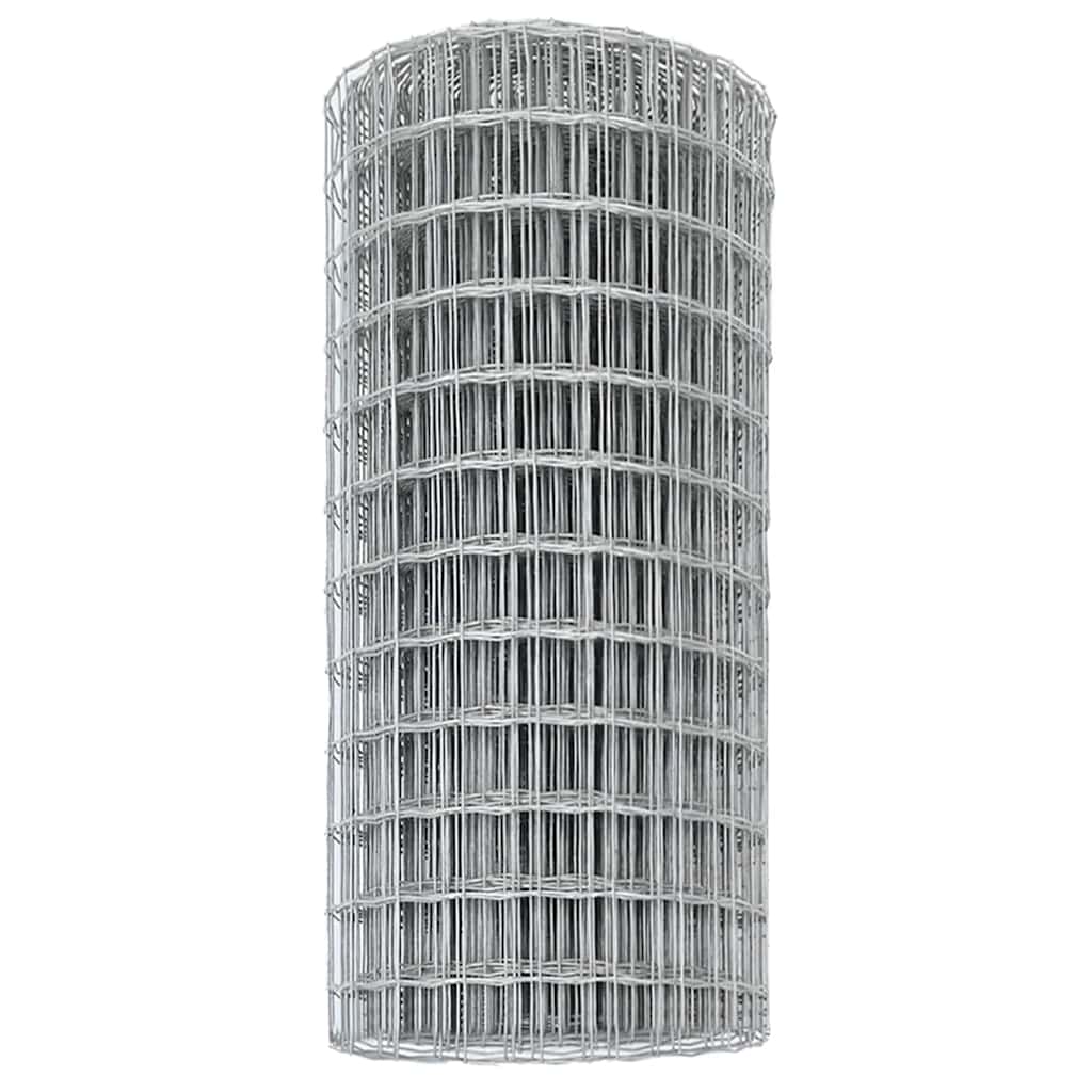 vidaXL Φράχτης Euro 0.8x25 μ Γαλβανισμένο Ατσάλι