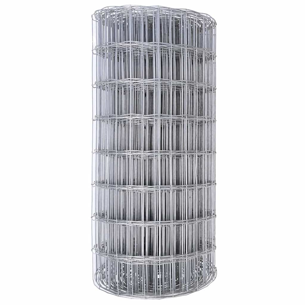 vidaXL Euro Fence 0.6x50 m Γαλβανισμένος Χάλυβας