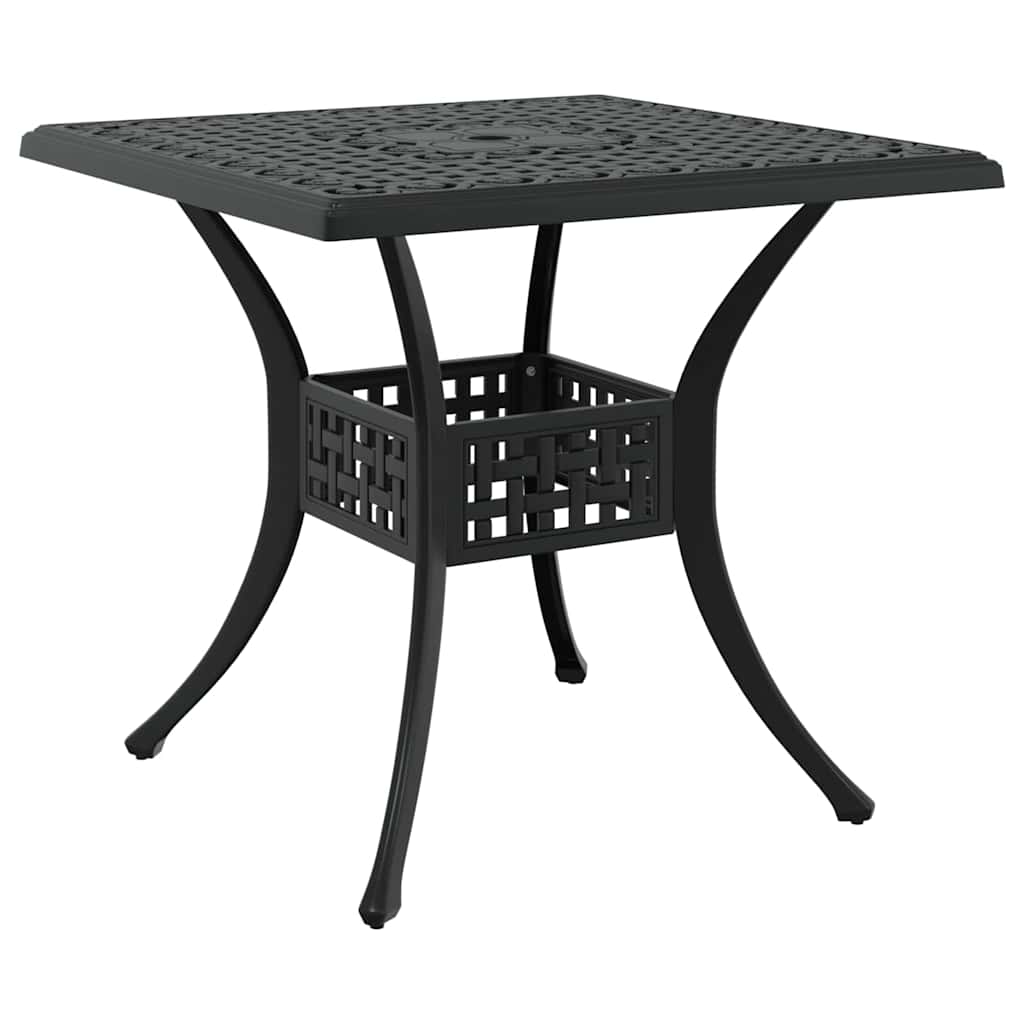 vidaXL Σερβίτσιο τραπεζιού κήπου 5 pcs Μαύρο Χυτό αλουμίνιο