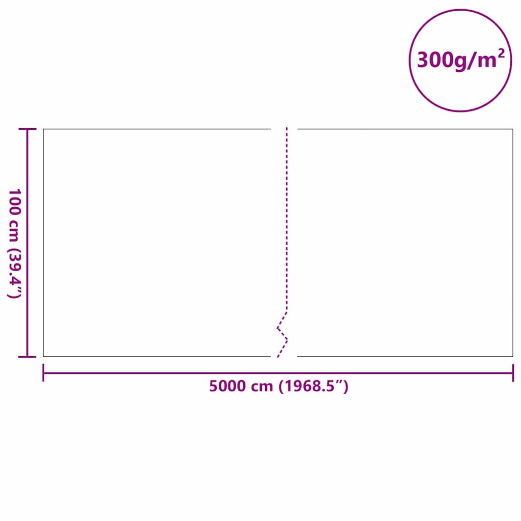 vidaXL Στεγανό Γάζα Πεδίου Γκρι 1 x 50 m Πολυεστέρας και Βαμβάκι