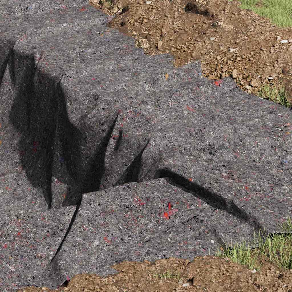 vidaXL Στεγανό Γάζα Πεδίου Γκρι 1 x 10 m Πολυεστέρας και Βαμβάκι