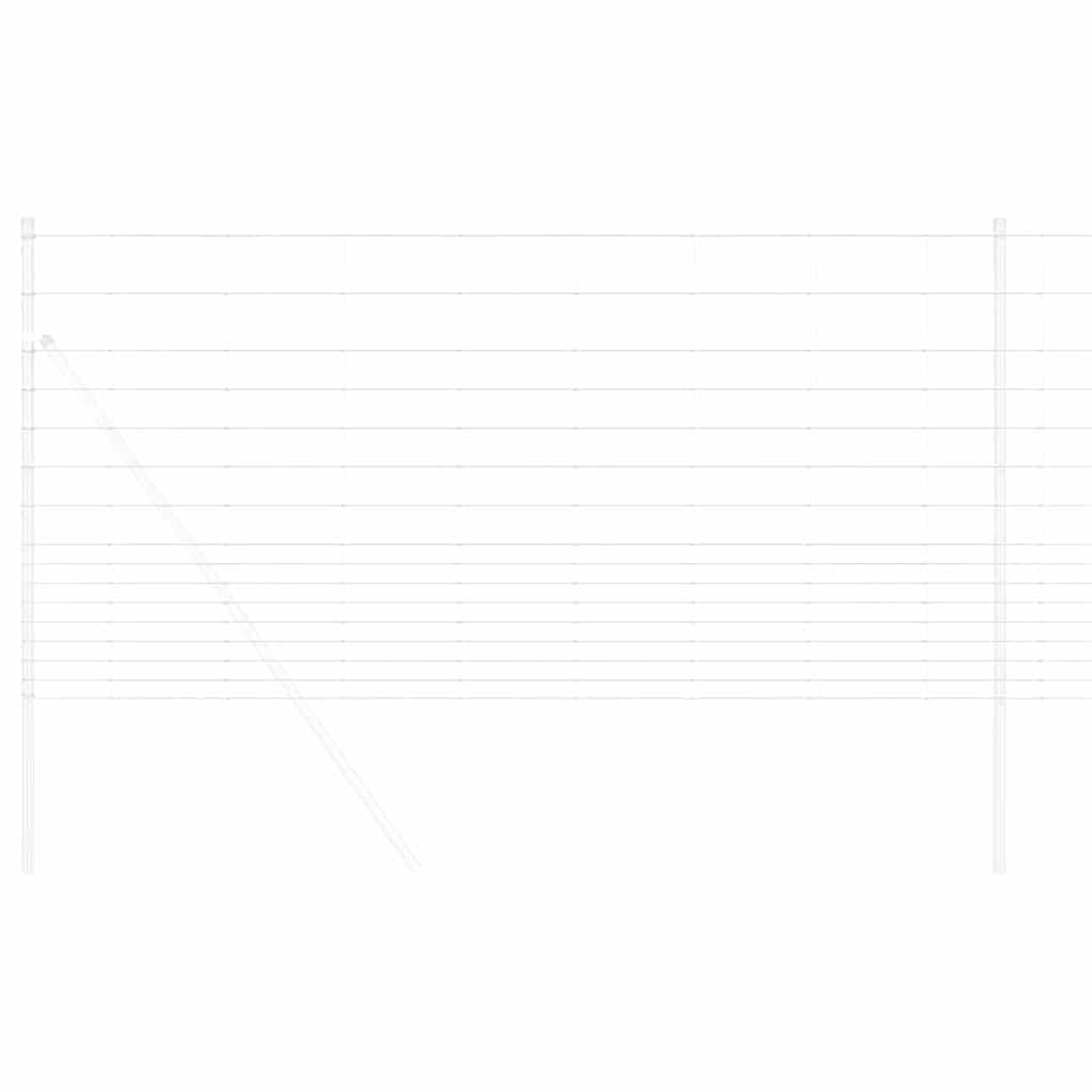 vidaXL Περίφραξη αγρού Ασημί 25 x 1,2 μ Γαλβανισμένος χάλυβας