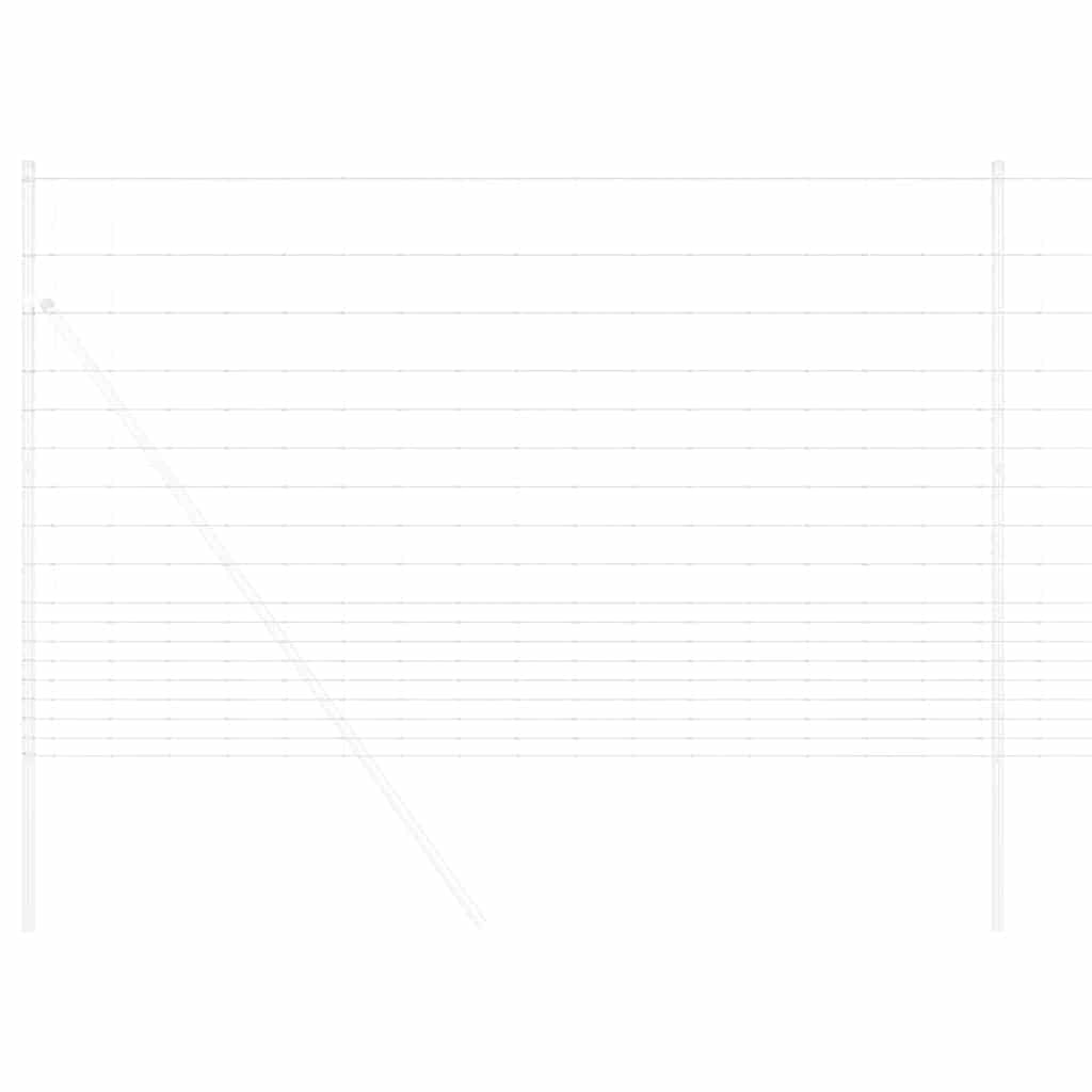 vidaXL Περίφραξη αγρού Ασημί 25 x 1,5 m Γαλβανισμένος χάλυβας