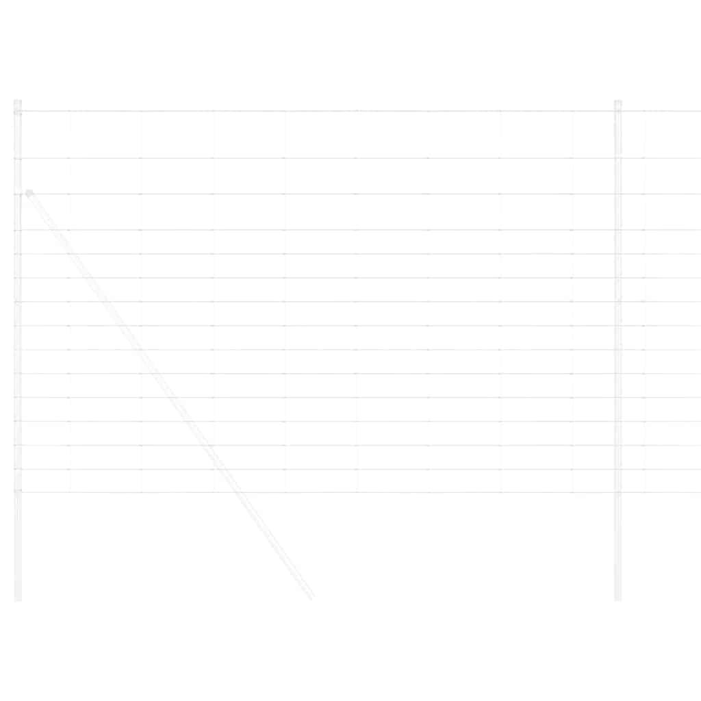 vidaXL Περίφραξη αγρού Ασημί 25 x 1,6 μ Γαλβανισμένος χάλυβας