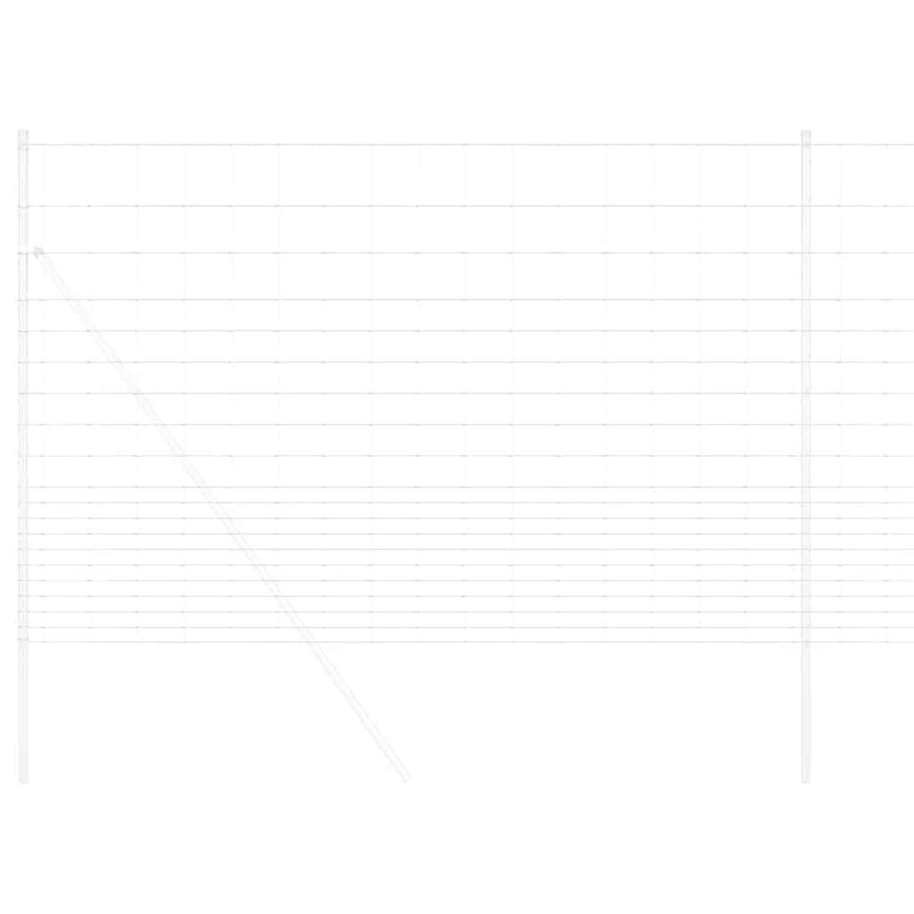 vidaXL Περίφραξη αγρού Ασημί 25 x 1,6 μ Γαλβανισμένος χάλυβας