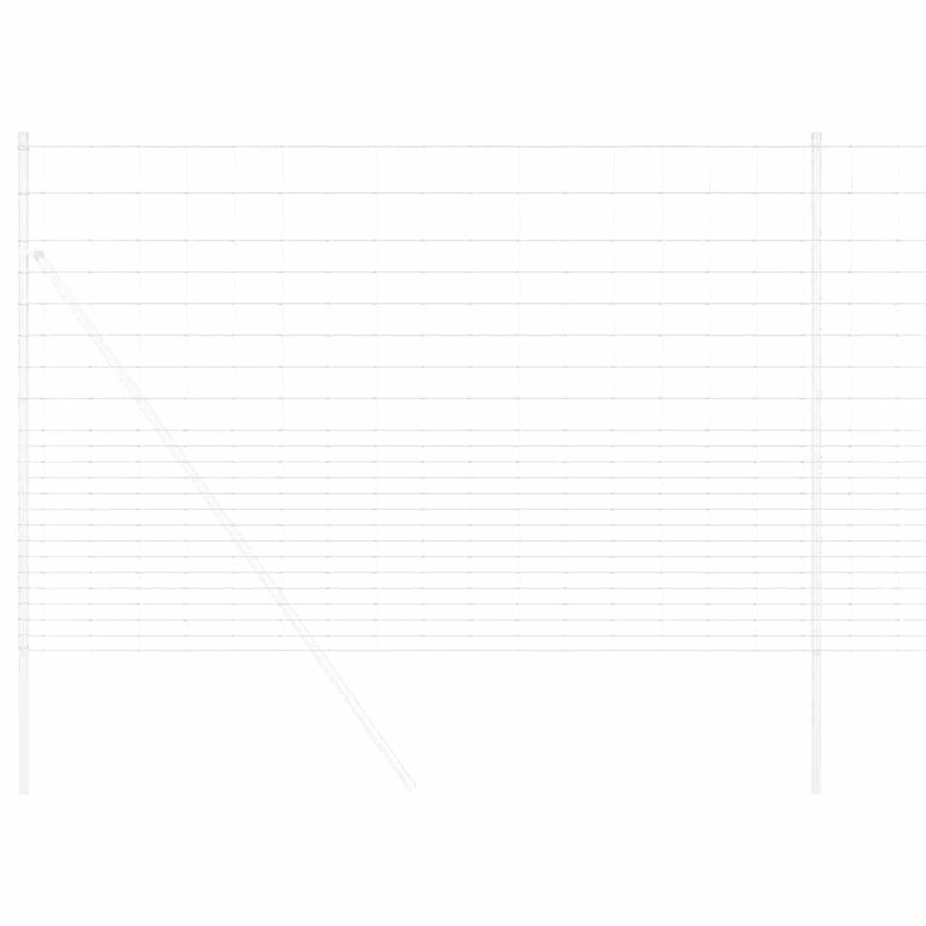 vidaXL Περίφραξη αγρού Ασημί 25 x 1,6 μ Γαλβανισμένος χάλυβας