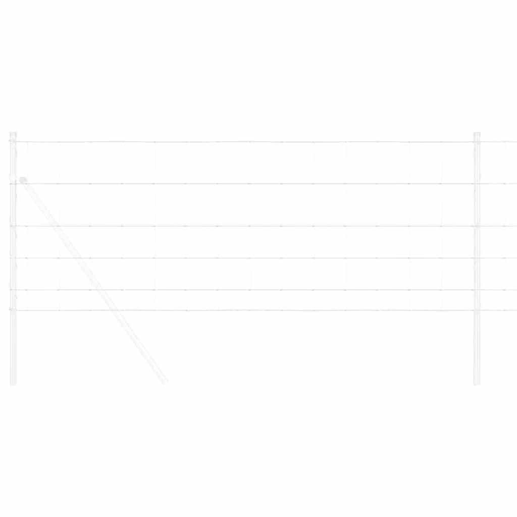 vidaXL Περίφραξη αγρού Ασημί 50 x 0,8 m Γαλβανισμένος χάλυβας