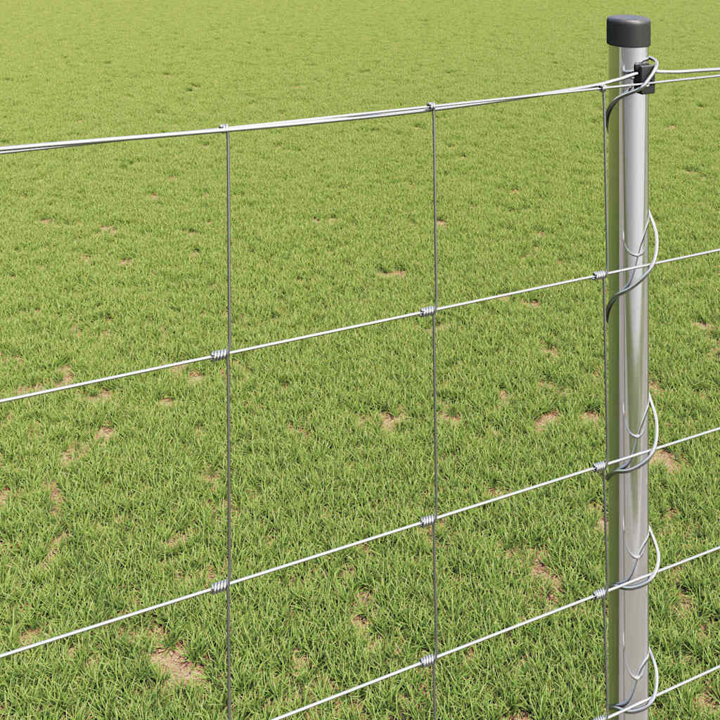 vidaXL Περίφραξη αγρού Ασημί 50 x 1,2 m Γαλβανισμένος χάλυβας