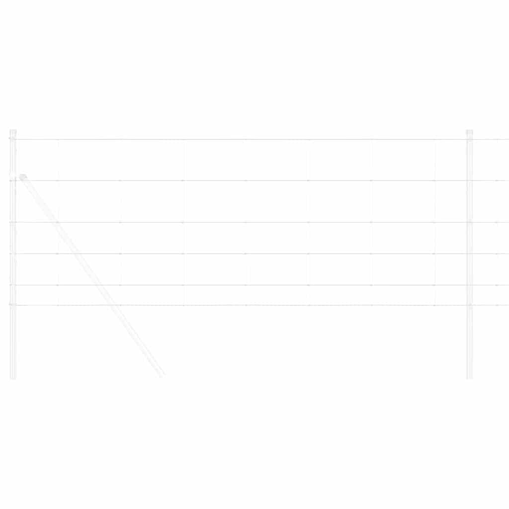 vidaXL Περίφραξη αγρού Ασημί 100 x 0,8 μ Γαλβανισμένος χάλυβας