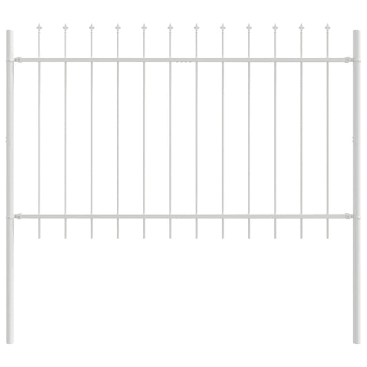 Αφίσα Κήπου vidaXL με Γαμψά Άκρα Λευκή 1,7x1 μ Μέταλλο