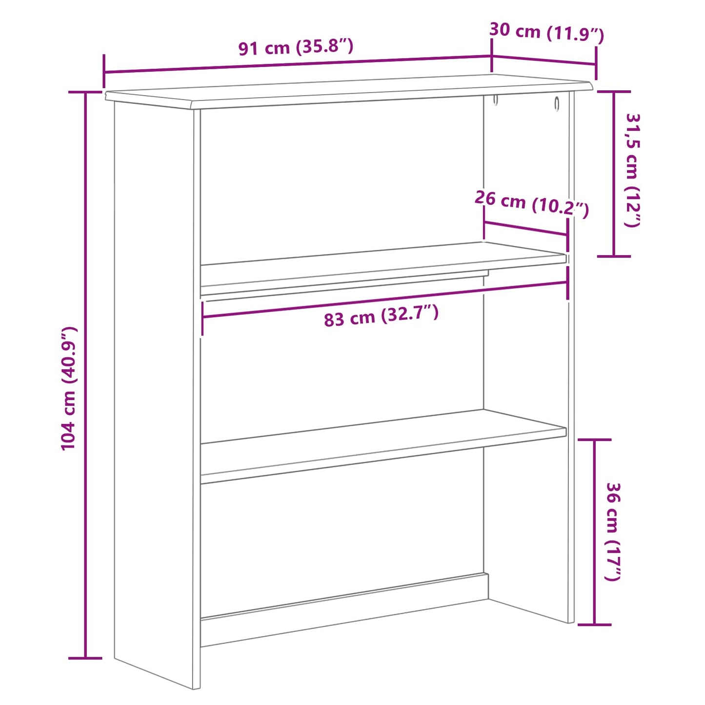 vidaXL Κλουβί ASKIM 91 x 30 x 104 εκ Στερεό ξύλο πεύκου
