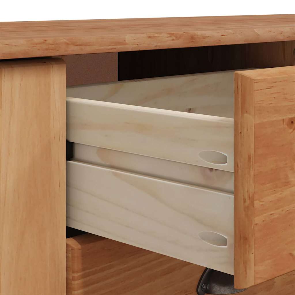 vidaXL Πλαϊνό γραφείο ASKIM 133,5 x 40 x 79 εκ. Μασίφ ξύλο πεύκου
