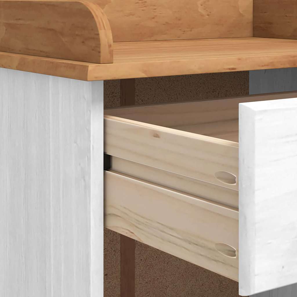 vidaXL Κάβα Κρασιού "ASKIM" με 12 Θέσεις Για Μπουκάλια Λευκό Στερεό Ξύλο Πεύκου